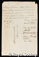 Stromeyer, Friedrich: certificate of election to the Royal Society