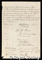 Clifton, Marshall Waller: certificate of election to the Royal Society