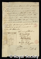 Harris, Sir William Snow: certificate of election to the Royal Society