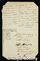 Freshfield, James William: certificate of election to the Royal Society