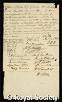 Morgan, Arthur: certificate of election to the Royal Society