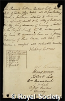 Hawkins, William Bentinck Letham: certificate of election to the Royal Society