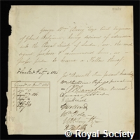 Drory, George William: certificate of election to the Royal Society
