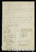 Donkin, Bryan: certificate of election to the Royal Society