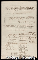 Jackson, Julian: certificate of election to the Royal Society