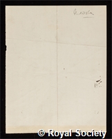 Meldola, Raphael: certificate of election to the Royal Society