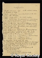 Taylor, Henry Martyn: certificate of election to the Royal Society