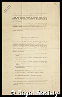 Rambaut, Arthur Alcock: certificate of election to the Royal Society