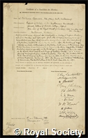 Spencer, Sir Walter Baldwin: certificate of election to the Royal Society