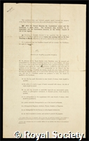 Alcock, Alfred William: certificate of election to the Royal Society