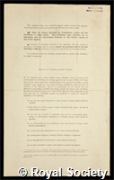 Dyson, Sir Frank Watson: certificate of election to the Royal Society