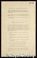 Smithells, Arthur: certificate of election to the Royal Society