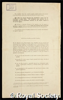 Kidston, Robert: certificate of election to the Royal Society