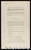 Hopkins, Sir Frederick Gowland: certificate of election to the Royal Society