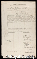 Plimmer, Henry George: certificate of election to the Royal Society