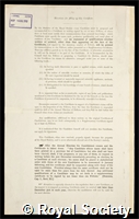 Bennett, Geoffrey Thomas: certificate of election to the Royal Society