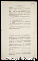 Dale, Sir Henry Hallett: certificate of election to the Royal Society