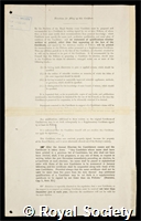 Henderson, George Gerald: certificate of election to the Royal Society