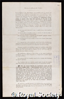 Barger, George: certificate of election to the Royal Society