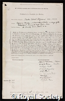 Seligman, Charles Gabriel: certificate of election to the Royal Society