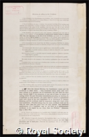 Chapman, Alfred Chaston: certificate of election to the Royal Society