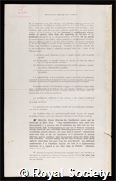 Calman, William Thomas: certificate of election to the Royal Society