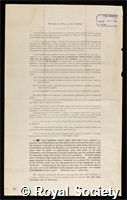 Dreyer, Georges: certificate of election to the Royal Society