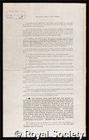 Ledingham, Sir John Charles Grant: certificate of election to the Royal Society