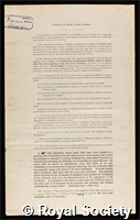 Robb, Alfred Arthur: certificate of election to the Royal Society