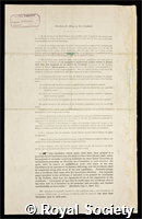 Procter, Henry Richardson: certificate of election to the Royal Society