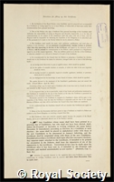 Jones, Frederic Wood: certificate of election to the Royal Society