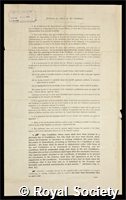 Druce, George Claridge: certificate of election to the Royal Society