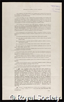 Goldsbrough, George Ridsdale: certificate of election to the Royal Society