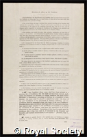 Topley, William Whiteman Carlton: certificate of election to the Royal Society