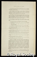 Aitken, Alexander Craig: certificate of election to the Royal Society