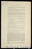 Hogben, Lancelot Thomas: certificate of election to the Royal Society