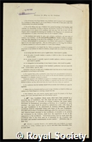 Moir, James Reid: certificate of election to the Royal Society