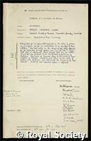 Oliphant, Sir Marcus Laurence Elwin: certificate of election to the Royal Society
