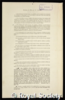 Pantin, Carl Frederick Abel: certificate of election to the Royal Society