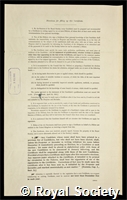 Jackson, John: certificate of election to the Royal Society