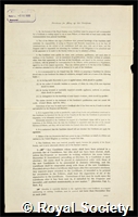 Adair, Gilbert Smithson: certificate of election to the Royal Society