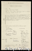 Mees, Charles Edward Kenneth: certificate of election to the Royal Society