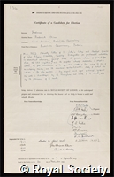 Redman, Roderick Oliver: certificate of election to the Royal Society
