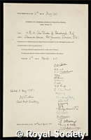 Philip, Duke of Edinburgh, consort of Queen Elizabeth II: certificate of election to the Royal Society