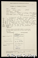 Berrill, Norman John: certificate of election to the Royal Society