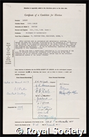 Oakley, Cyril Leslie: certificate of election to the Royal Society