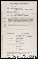 Garrett, Stephen Denis: certificate of election to the Royal Society