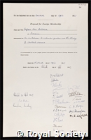 Delbruck, Max: certificate of election to the Royal Society