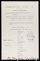 Casimir, Hendrik Brugt Gerhard: certificate of election to the Royal Society