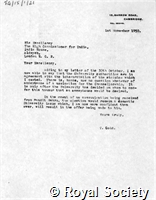 Letter to His Excellency the High Commissioner for India